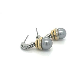 Costume metal faux pearl